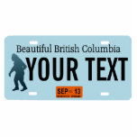 Magnet Photo Sculpture Plaque de licence Sasquatch de la Colombie-Britann<br><div class="desc">La silhouette foncée de Sasquatch (Bigfoot) sur une plaque vierge de la Colombie-Britannique. Ajoutez votre propre texte. Plaques d'immatriculation pour d'autres États et autres entités (provinces canadiennes, pays étrangers) sur demande. Si vous vivez ou voyagez dans les régions rurales du nord-ouest du Pacifique, vous pouvez peut-être croiser l’une des espèces...</div>
