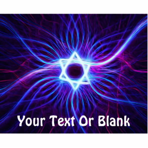 Magnet Photo Sculpture Plasma fractale Magen David