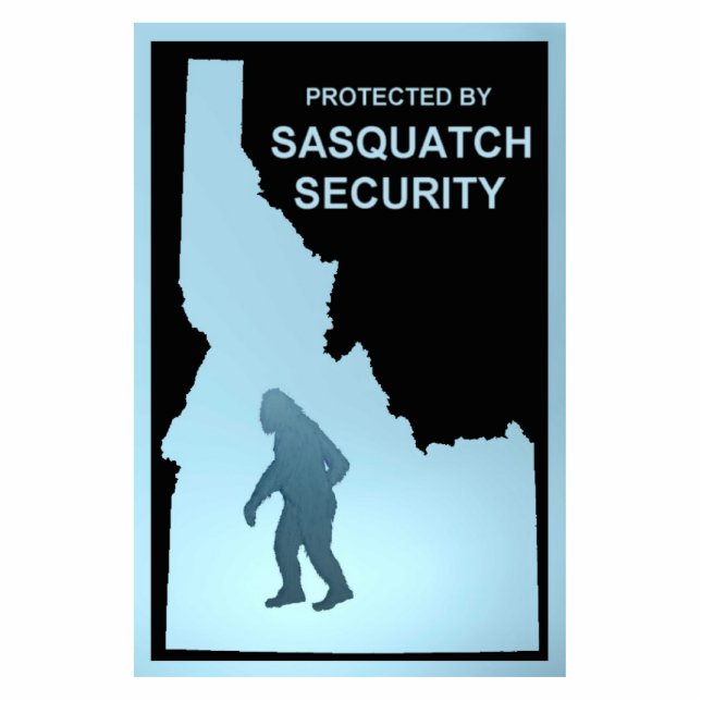 Magnet Photo Sculpture Protégé Par Sasquatch Security - Idaho (Devant)