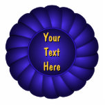 Magnet Photo Sculpture Rosette de ruban bleu pour personnaliser<br><div class="desc">Une rosette en ruban bleu signifie généralement une première place. Cette conception découpée ruban graphique comprend du texte qui est facile à customiser pour votre concours ou événement.</div>