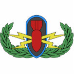 Magnet Photo Sculpture Sculpture de base en photo d'insigne d'EOD<br><div class="desc">Caractéristiques de conception ce l'insigne de base d'EOD. Montrez votre fierté d'EOD avec cette sculpture en photo !</div>