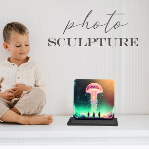 Magnet Photo Sculpture Sculpture photo acrylique.Transforme une photo en