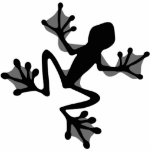 Magnet Photo Sculpture Silhouette de grenouille découpée Sculpture<br><div class="desc">La couleur silhouette-Arrière - plan de la grenouille peut être modifiée avec le bouton personnaliser</div>
