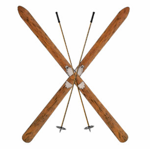 Magnet Photo Sculpture Skis De Fond Et Polonais