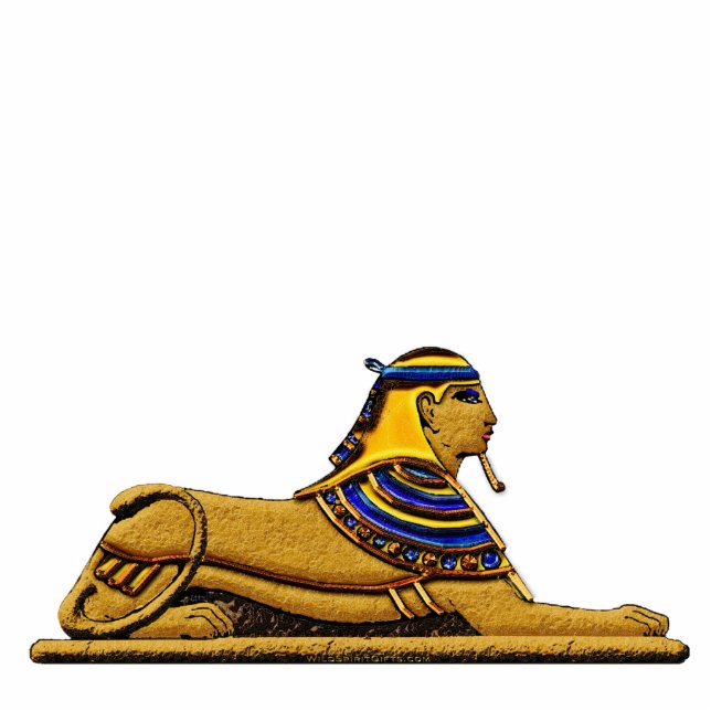 Magnet Photo Sculpture Sphinx mystique Égypte ancienne objet cadeau sculp (Devant)