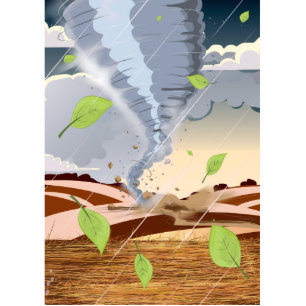 Magnet Photo Sculpture Tornado Twister