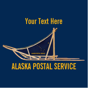 Magnet Photo Sculpture Transporteur postal de l'Alaska Dog Sled