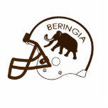 Magnet Photo Sculpture Université de Beringia<br><div class="desc">Un casque de football portant l'emblématique mascotte primitive Wooly Mammoth de la mythique Université de Beringia, établie en 2000 avant J.-C., Lecture de texte, "BERINGIA" apparaît également sur le casque. Beringia est le nom donné au pont terrestre de Béring et les régions de l'Alaska et de la Sibérie qui la...</div>