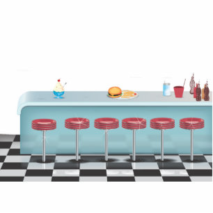 Magnet Photo Sculpture Vintage All American Diner