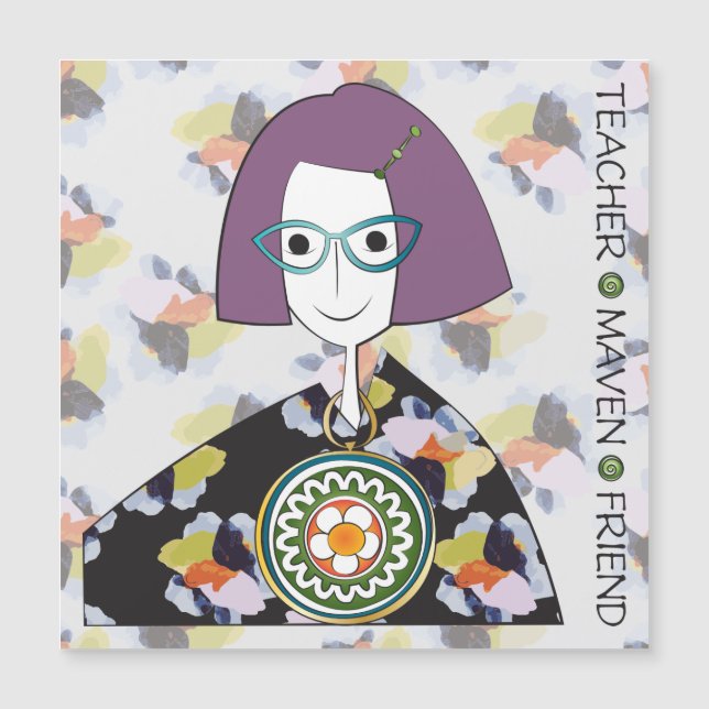 Magnet plat Mah Jongg Maven (Devant)