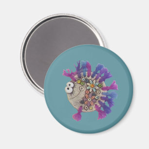 Magnet - Poisson à pain mauve - Bébé