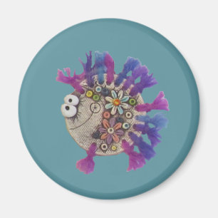 Magnet - Poisson à pain mauve - Bébé