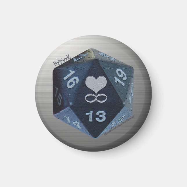 Magnet PolyGeek - Noir (Devant)