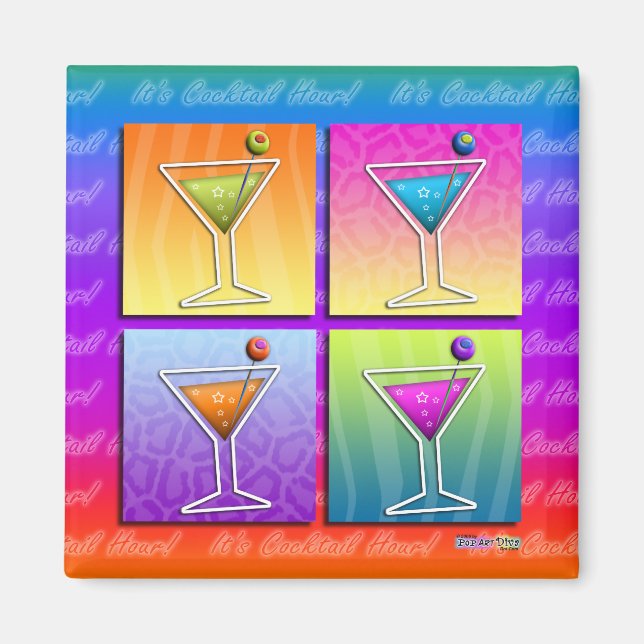 Magnet - Pop Art Martinis (Devant)