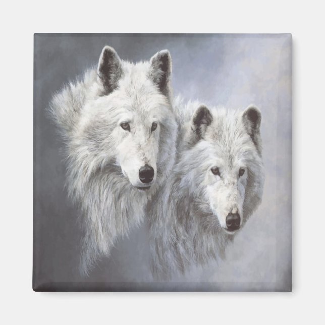 Magnet pour les Buddies de neige Wolf (Devant)