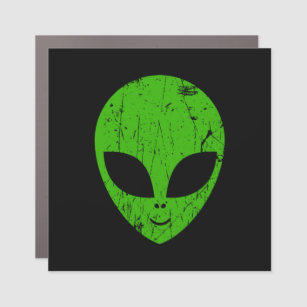 Magnet Pour Voiture alien vert tête pour science-fiction extraterrestr