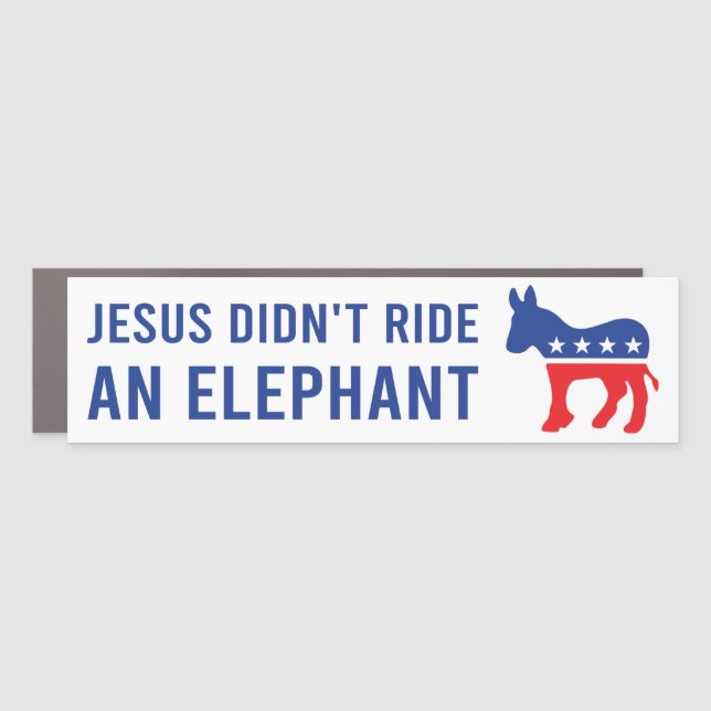 Magnet Pour Voiture Biden 2020 - Jésus n'a pas couru devant un pare-ch (Devant)