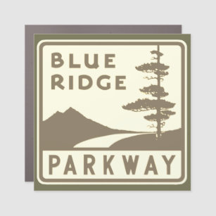 Magnet Pour Voiture Bouclier Blue Ridge Parkway