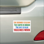 Magnet Pour Voiture Citation de la science du travail pour la vaccinat<br><div class="desc">Hillary Clinton cite la vaccination : la science est claire : la terre est ronde, le ciel est bleu, les vaccins fonctionnent. Aimant coloré de voiture pour sensibiliser aux épidémies de rougeole et à la pandémie de Covid. Veuillez vacciner vos enfants afin de prévenir la propagation de maladies et de...</div>