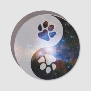 Magnet Pour Voiture Cosmic Yin Yang Paw