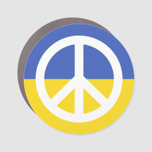 Magnet Pour Voiture drapeau ukrainien symbole de paix Ukraine anti-gue