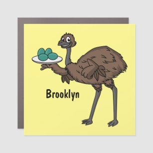 Magnet Pour Voiture Emu avec dessin animé d'oeufs