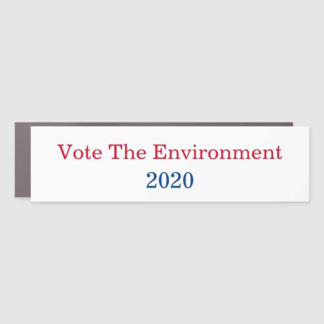 Magnet Pour Voiture Environnement de campagne présidentielle 2020 (Devant)