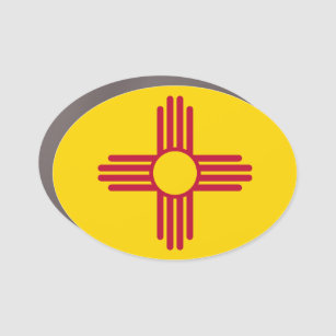Magnet Pour Voiture Flag du Nouveau-Mexique