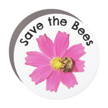 Fleur de Cosmos rose vif Sauvez les abeilles