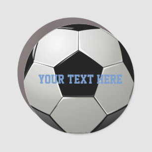 Magnet Pour Voiture Football Football Ball Nom de l'équipe sportive Mo