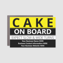 Gâteau à bord de l'aimant de voiture - Version 2