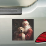 Magnet Pour Voiture Golden Retriever with Santa Clause Christmas<br><div class="desc">Laissez-vous tenter par l'esprit des vacances grâce à notre design de Noël Père Noël et Chien. C'est l'ajout parfait à votre collection festive !</div>