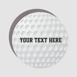 Magnet Pour Voiture Golf Ball Sports Nom de l'équipe Monogramme
