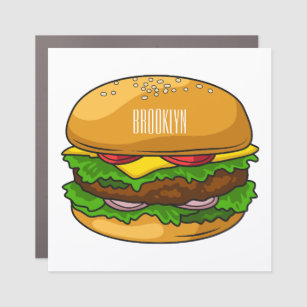 Magnet Pour Voiture Illustration de Hamburger