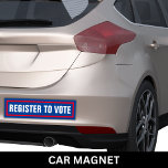 Magnet Pour Voiture Inscrivez-Vous Pour Voter Pour L'Élection De 2024<br><div class="desc">Inscrivez-vous pour voter pour l'autocollant pare-chocs 2024. Modifiez facilement le texte,  comme vous le souhaitez.</div>