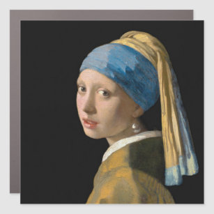 Magnet Pour Voiture Johannes Vermeer - Fille avec une oreille perle