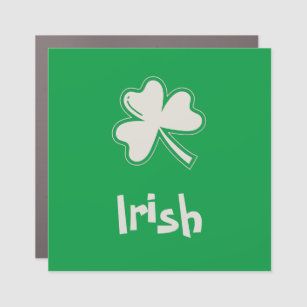 Magnet Pour Voiture Jour de la Saint Patrick irlandais heureux shamroc