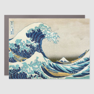 Magnet Pour Voiture Katsushika Hokusai - La Grande vague au large de K