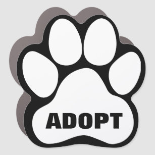 Magnet Pour Voiture L'adoption personnalisée de chiots de chien d'anim