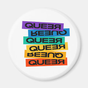 Magnet pour voiture. LGBT+Pride. Queer. Badge