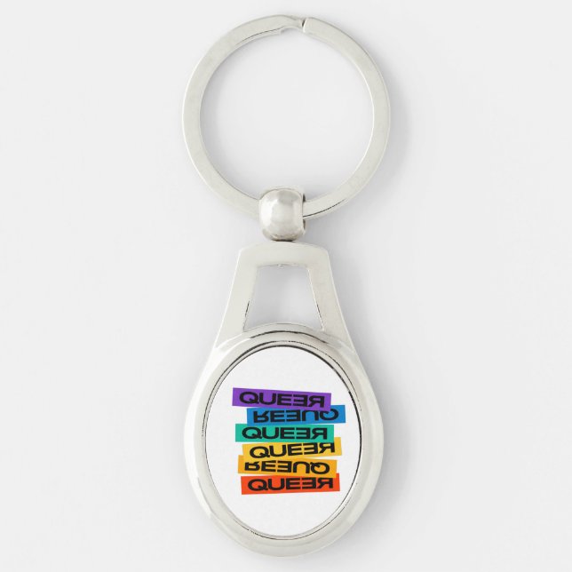 Magnet pour voiture. LGBT+Pride. Queer. Porte-clé (Devant)