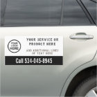Logo personnalisé service commercial noir et blanc