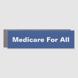 Magnet Pour Voiture Medicare For All Healthcare Blue and White
