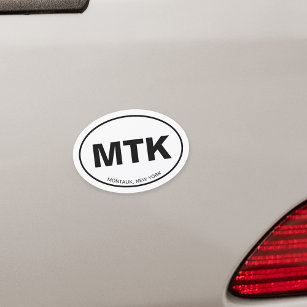 Magnet Pour Voiture MTK Montauk Long Island New York Euro Oval