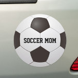 Magnet Pour Voiture Nom personnalisé Soccer Maman<br><div class="desc">Aimant auto-collant de la mère de football qui peut être personnalisé avec le nom. Conçu par Thisisnotme©</div>