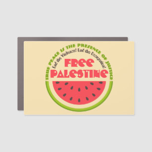 Magnet Pour Voiture Paix de Watermelon Free Palestine GRAND