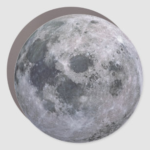 Magnet Pour Voiture Photo de lune grise
