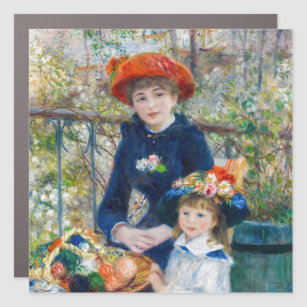 Magnet Pour Voiture Pierre-Auguste Renoir - Deux soeurs sur la terrass