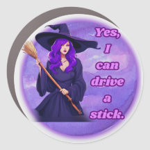 Purple Hair sorcière : Oui, je peux conduire un bâ