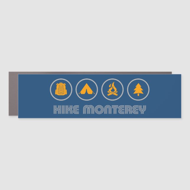 Magnet Pour Voiture Randonnée Monterey California (Devant)